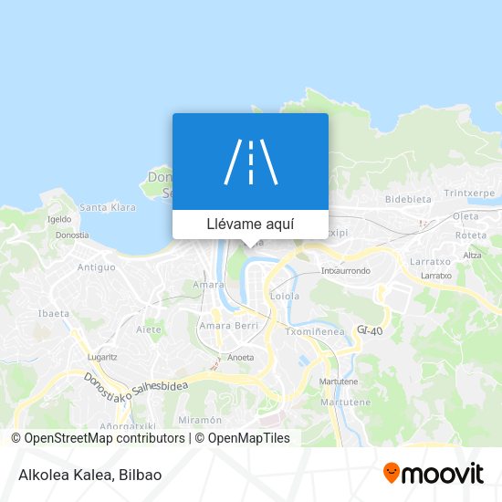 Mapa Alkolea Kalea