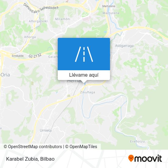 Mapa Karabel Zubia