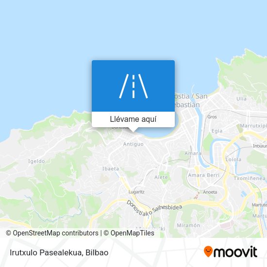 Mapa Irutxulo Pasealekua