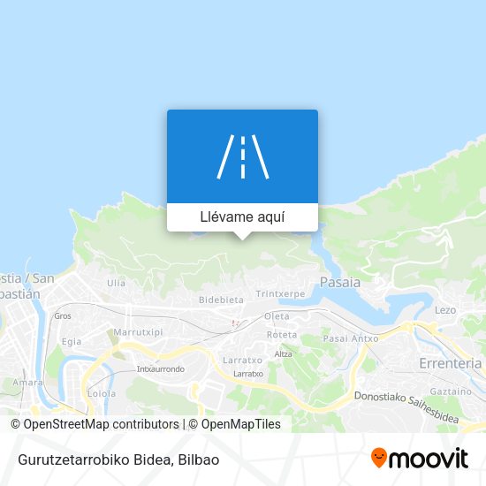 Mapa Gurutzetarrobiko Bidea