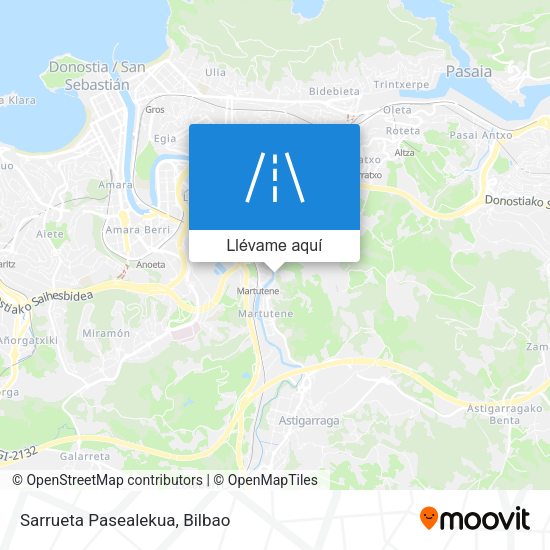 Mapa Sarrueta Pasealekua