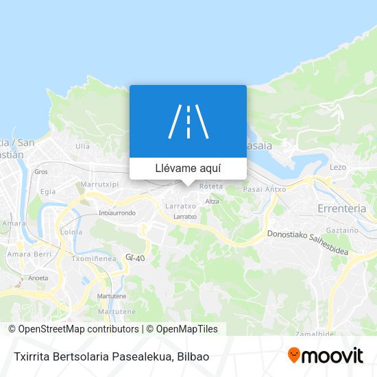 Mapa Txirrita Bertsolaria Pasealekua