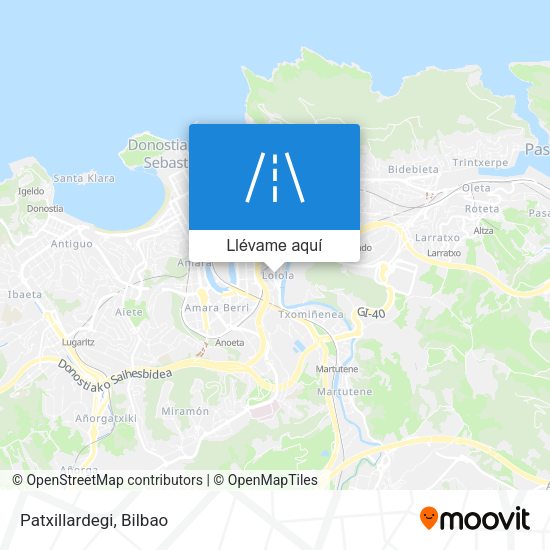 Mapa Patxillardegi