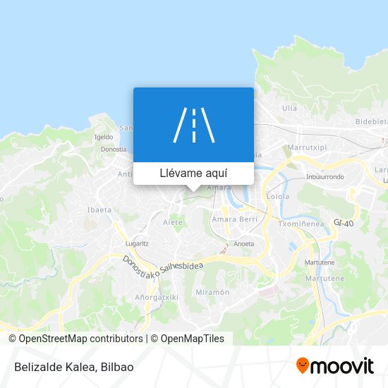 Mapa Belizalde Kalea
