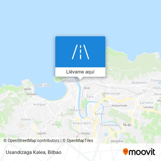 Mapa Usandizaga Kalea