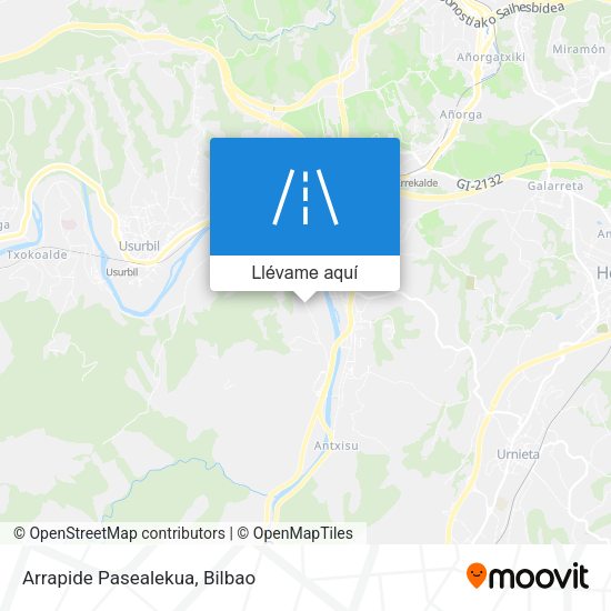 Mapa Arrapide Pasealekua