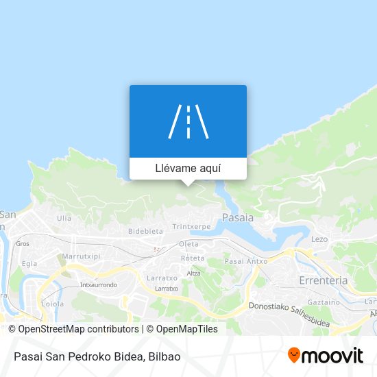 Mapa Pasai San Pedroko Bidea
