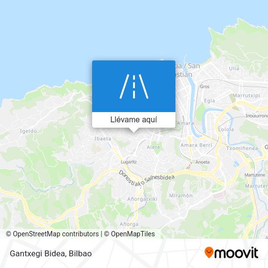 Mapa Gantxegi Bidea
