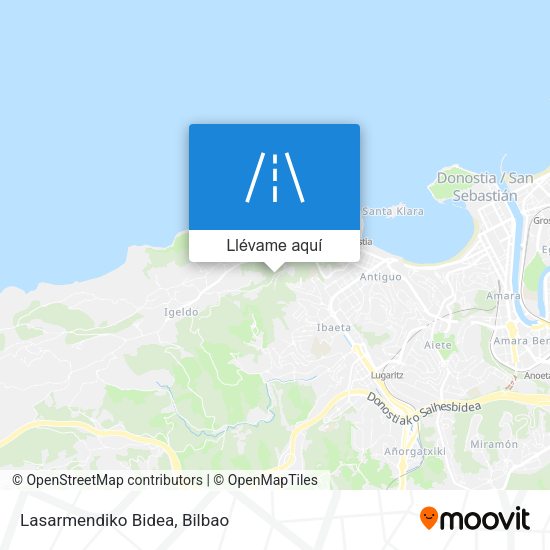 Mapa Lasarmendiko Bidea