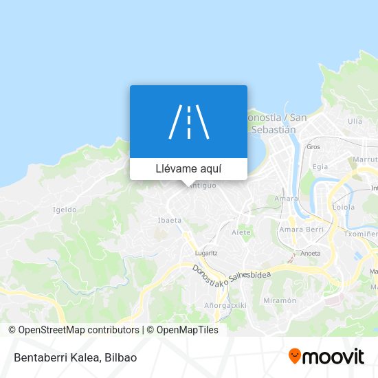 Mapa Bentaberri Kalea