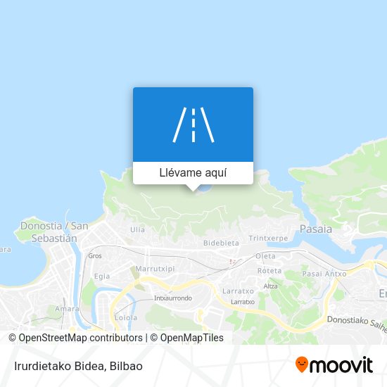 Mapa Irurdietako Bidea