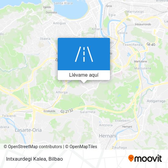 Mapa Intxaurdegi Kalea