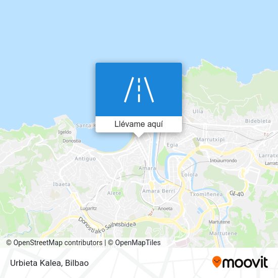 Mapa Urbieta Kalea
