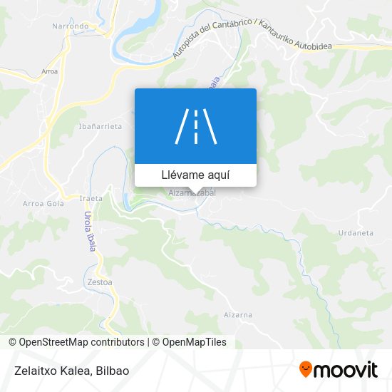 Mapa Zelaitxo Kalea