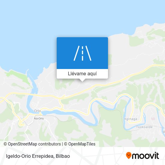 Mapa Igeldo-Orio Errepidea