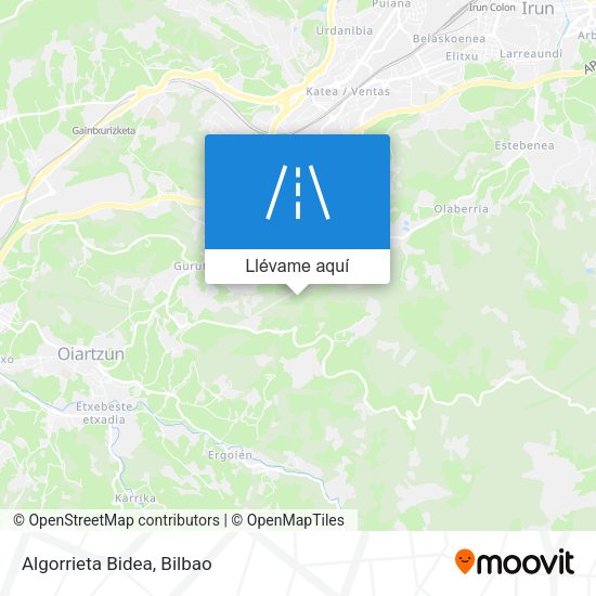 Mapa Algorrieta Bidea