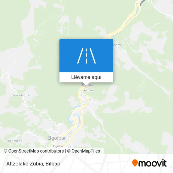 Mapa Altzolako Zubia
