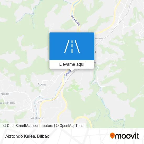 Mapa Aiztondo Kalea