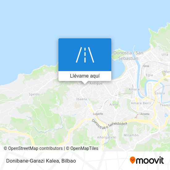 Mapa Donibane-Garazi Kalea