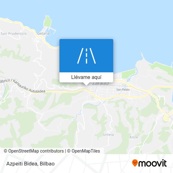 Mapa Azpeiti Bidea