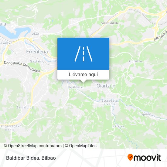 Mapa Baldibar Bidea