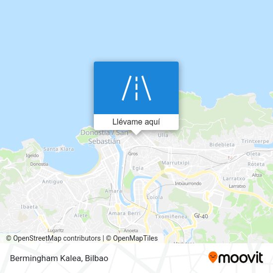 Mapa Bermingham Kalea