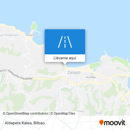 Mapa Aldapeta Kalea