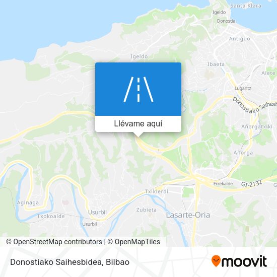 Mapa Donostiako Saihesbidea