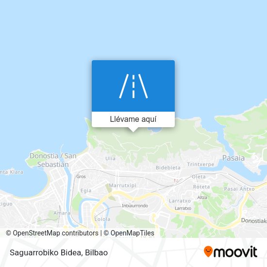 Mapa Saguarrobiko Bidea