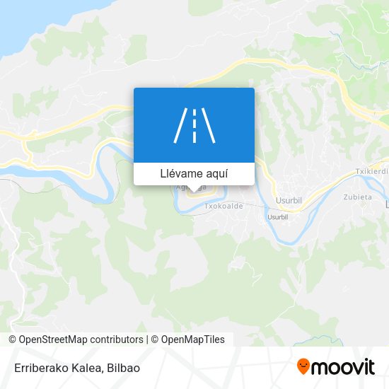 Mapa Erriberako Kalea
