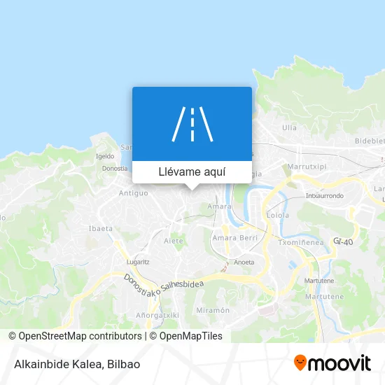 Mapa Alkainbide Kalea