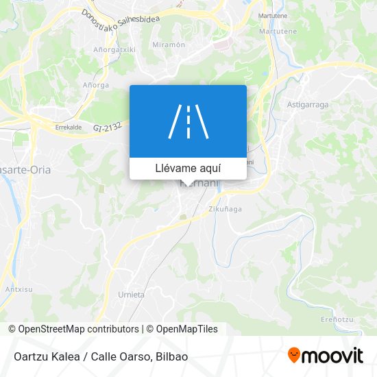 Mapa Oartzu Kalea / Calle Oarso