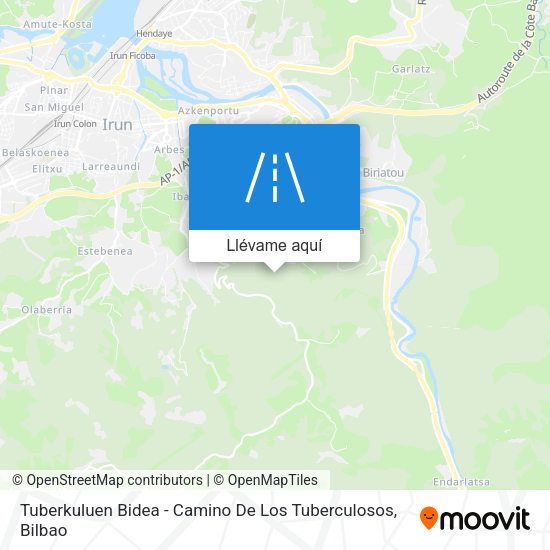 Mapa Tuberkuluen Bidea - Camino De Los Tuberculosos