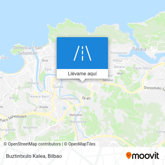 Mapa Buztintxulo Kalea