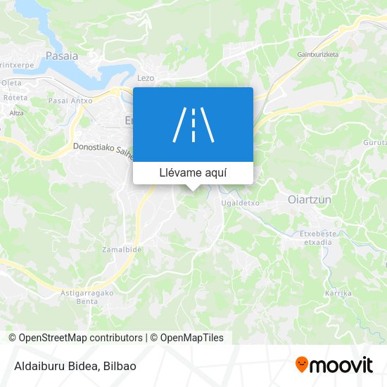 Mapa Aldaiburu Bidea
