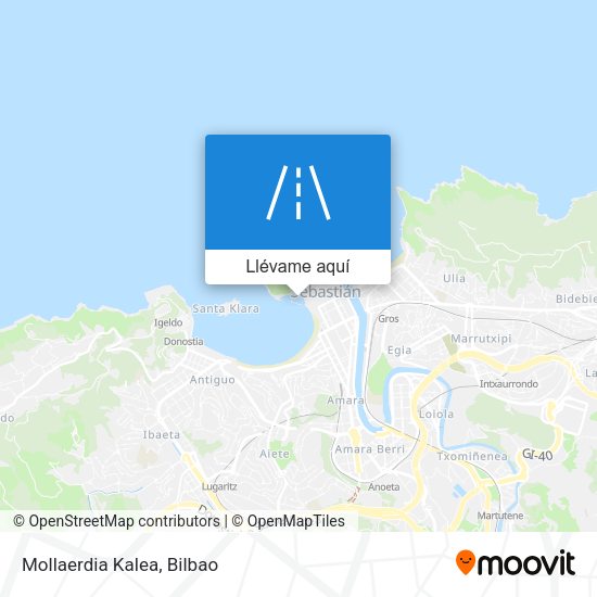 Mapa Mollaerdia Kalea