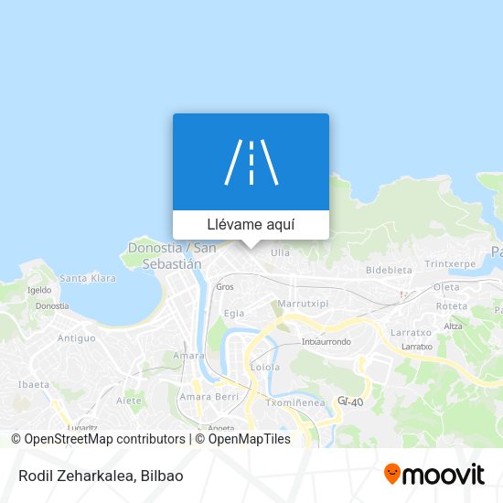 Mapa Rodil Zeharkalea