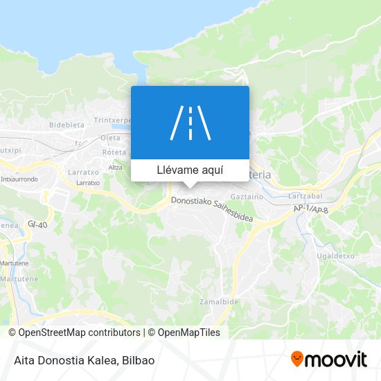 Mapa Aita Donostia Kalea
