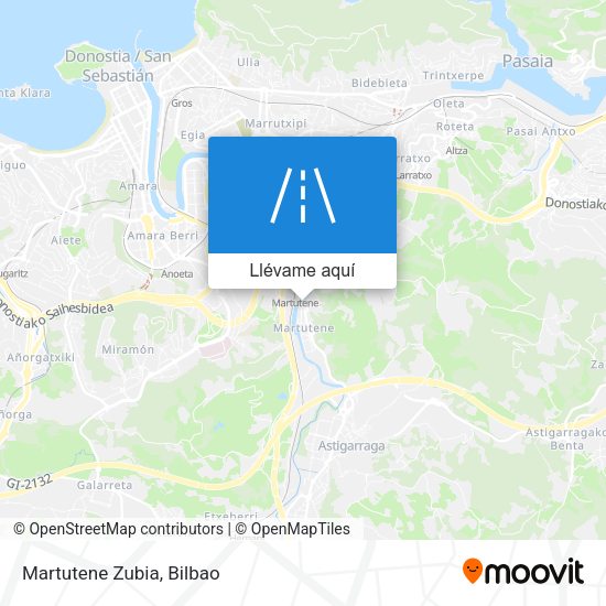 Mapa Martutene Zubia
