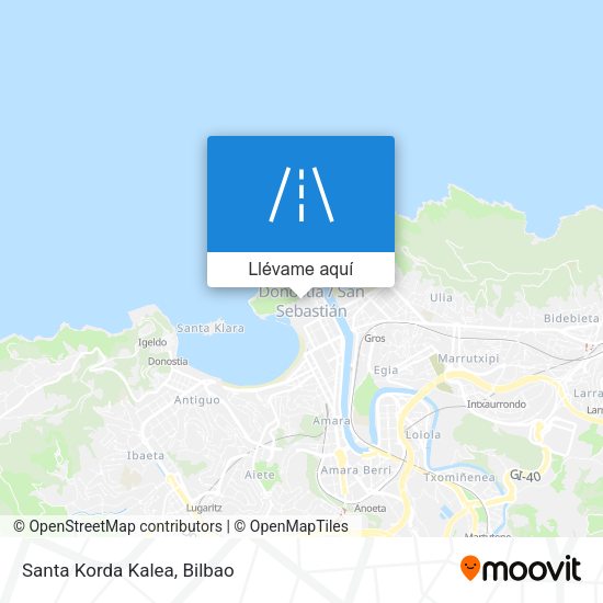 Mapa Santa Korda Kalea