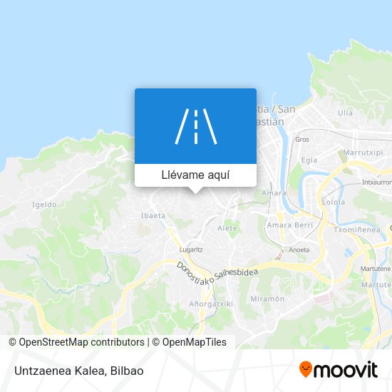 Mapa Untzaenea Kalea