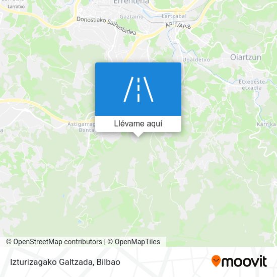 Mapa Izturizagako Galtzada
