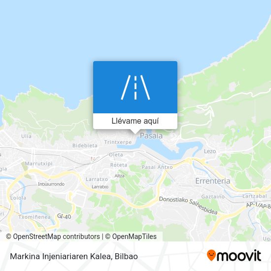 Mapa Markina Injeniariaren Kalea