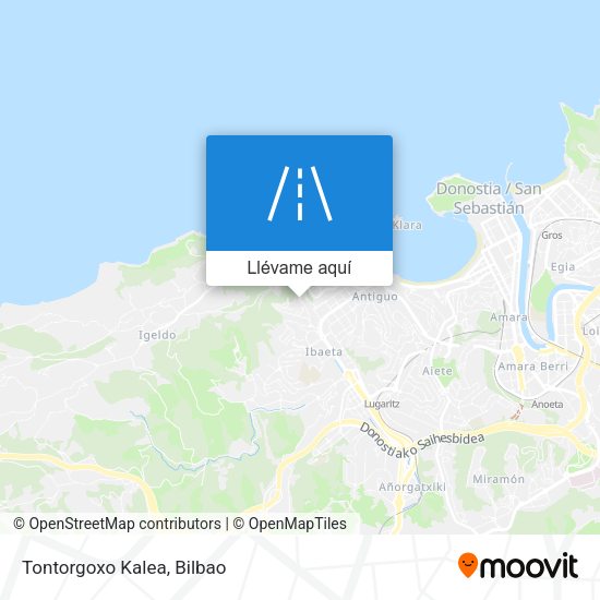 Mapa Tontorgoxo Kalea