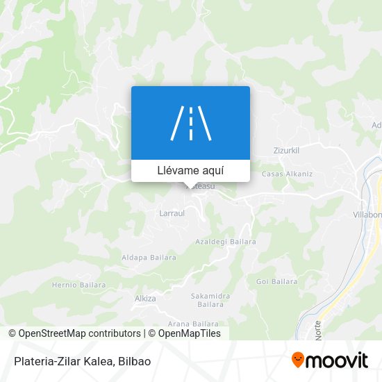Mapa Plateria-Zilar Kalea
