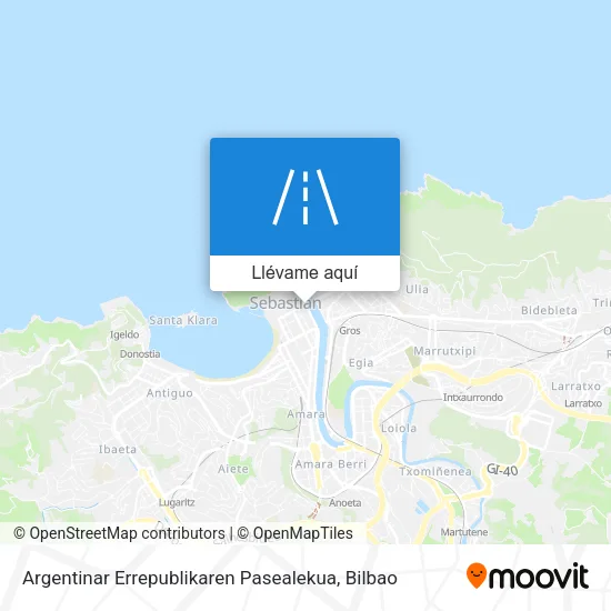 Mapa Argentinar Errepublikaren Pasealekua