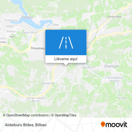 Mapa Aldaiburu Bidea