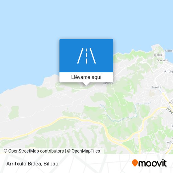 Mapa Arritxulo Bidea