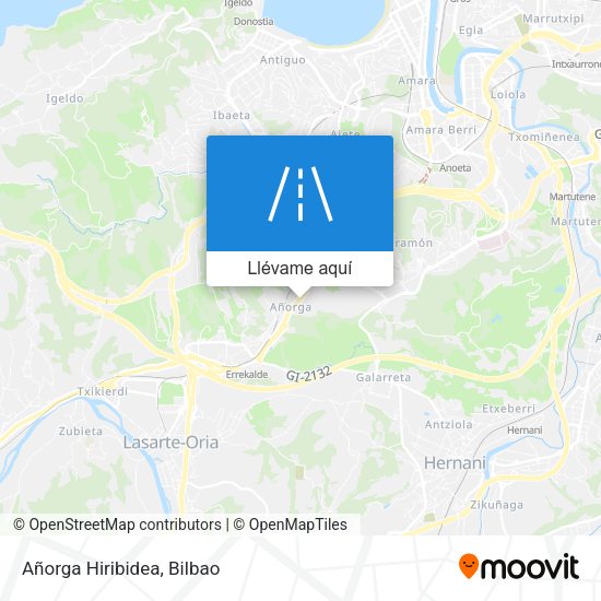 Mapa Añorga Hiribidea