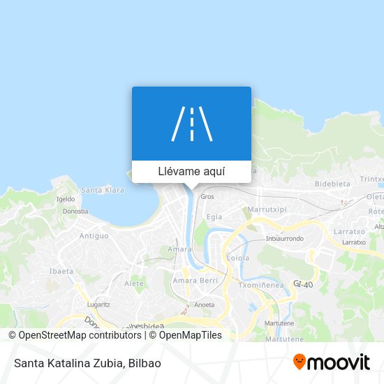 Mapa Santa Katalina Zubia